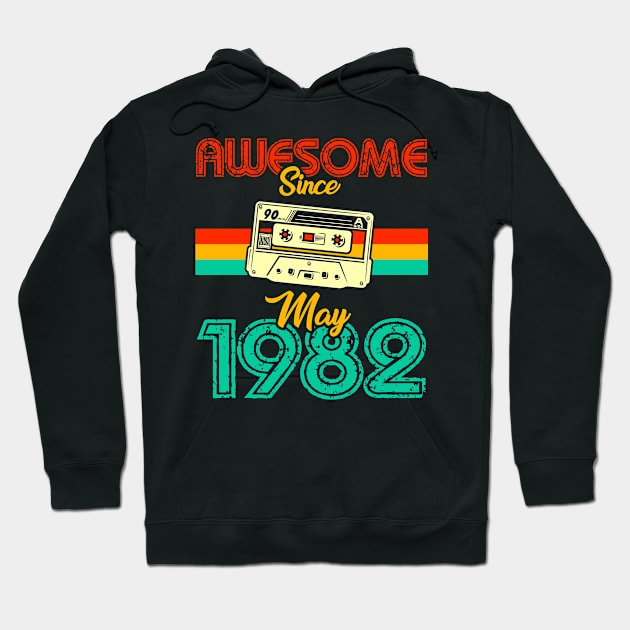 Awesome since May 1982 Hoodie by MarCreative